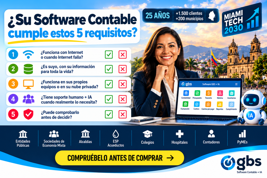 Software GBS para Contadores + IA | Plan Starter (Licencia Profesional Anual)