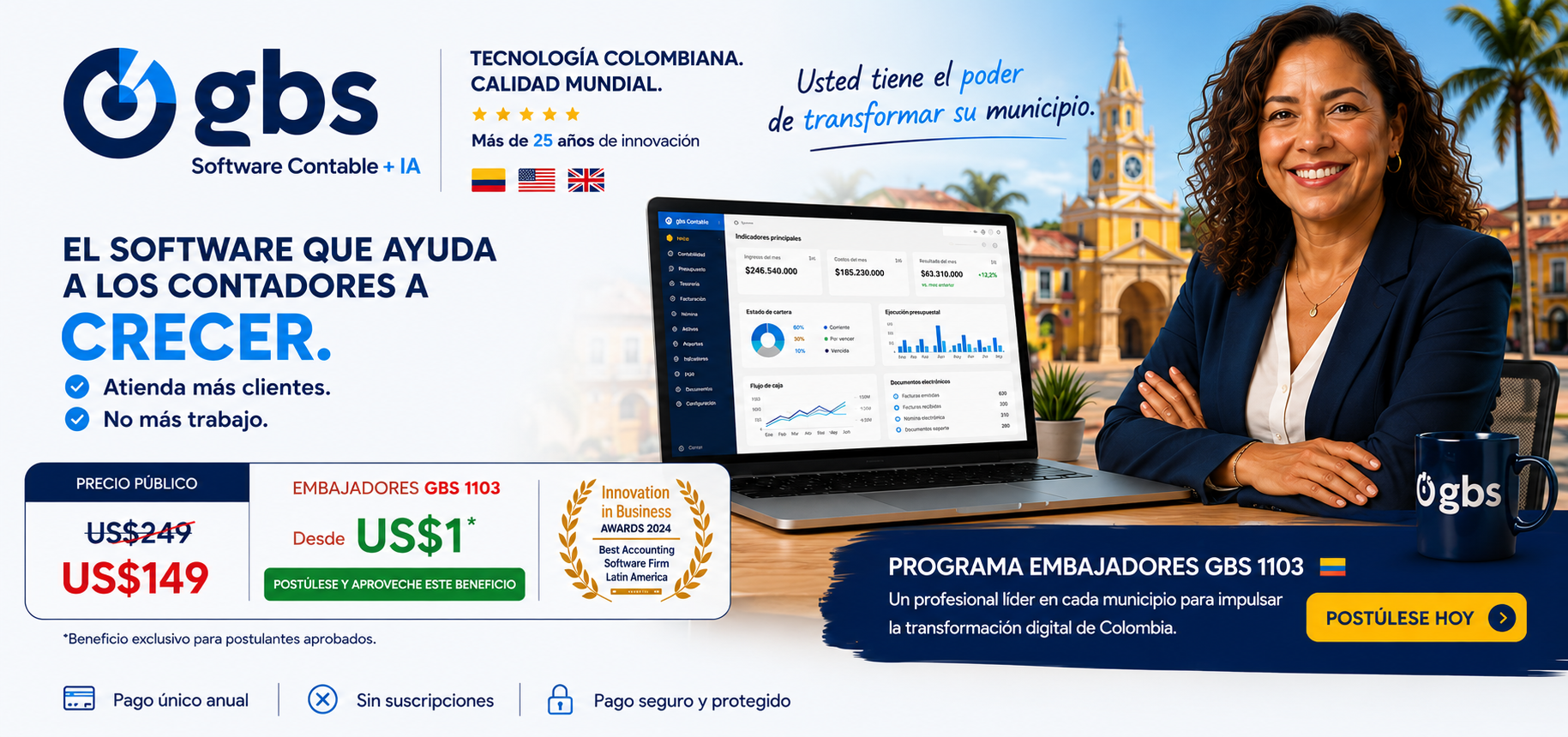 Programa Embajadores GBS 1103 | Software GBS | Conviértase en el Embajador de su municipio