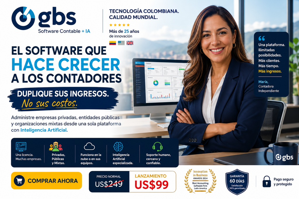 Software GBS para Contadores + IA | Plan Starter