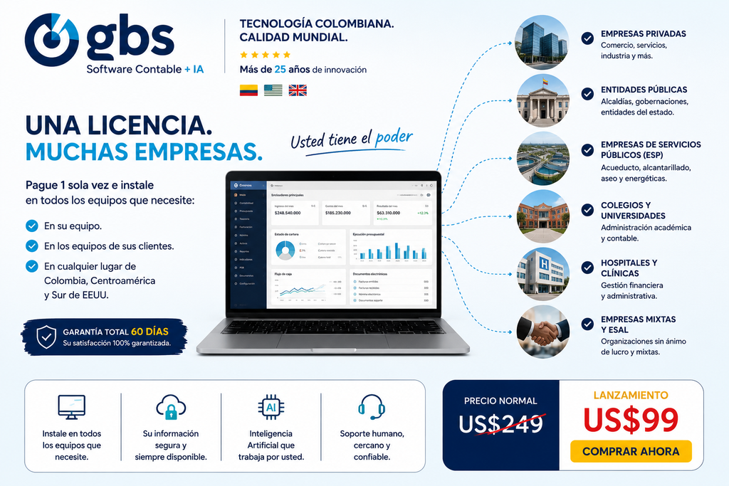Software GBS para Contadores + IA | Plan Starter